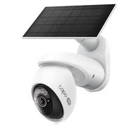 Tapo C660 KIT 4K 8MP Solar-Powered Pan/Tilt Security Camera, Starlight Color Night Vision, 360° AI Tracking Outdoor Camera, Solar Charging, Two-Way Audio, 2.4&5 GHz Connection, Works with Alexa&Google
