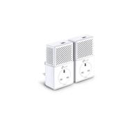 TP-LINK (TL-PA7010P KIT) AV1000 GB Powerline Adapter Kit, 1-Port, AC Pass Through