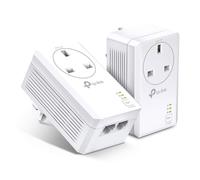 TP-Link TL-PA7027P KIT AV1000 2-Port Gigabit Passthrough Powerline Starter Kit,