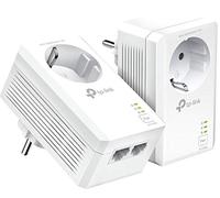 TP-Link TL-PA7027P KIT Powerline network adapter (1000 Mbps via Powerline, socket, 4x Gigabit port, energy-saving, compatible with all common Powerline adapters, ideal for IPTV, 2-piece) white