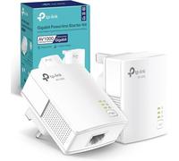 TP-Link TL-PA717 KIT 1-Port Gigabit Powerline Adapter Starter Kit, Speed Up to 1000 Mbps, WiFi Extender Ideal for HD/3D/4K Video Streaming and Online Gaming(for Wired Only), No Configuration Required