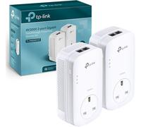 TP-Link TL-PA9020PKIT 2-Port Gigabit Passthrough Powerline Starter Kit, UK Plug