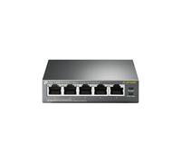 TP-LINK (TL-SF1005P) 5-Port 10/100 Unmanaged Desktop Switch, 4 Port PoE, Steel Case