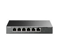 TP-Link TL-SF1006P 6 Port Fast Ethernet 10/100Mbps PoE Switch, 4 PoE+ Ports at 67W Plug & Play, Sturdy Metal w/Shielded Ports Network Switch, Extend Mode and Priority Mode