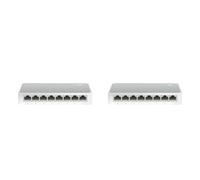TP-Link TL-SF1008D 8-Port 10/100 Mbps Desktop Ethernet Switch/Hub, Ethernet Splitter, Plug & Play, no configuration required (Pack of 2)