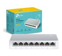 TP-Link TL-SF1008D 8-Port 10/100 Mbps Ethernet Switch - Plug & Play, No Configuration Needed, Desktop Hub & Splitter