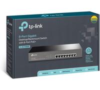 TP-Link TL-SG1008MP Unmanaged Gigabit Ethernet (10/100/1000) Power over Ethernet (PoE) 1U Black
