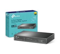 TP-Link TL-SG1008P 8-Port Gigabit PoE Switch, Network Switch with 4 PoE+ Ports, Multicast Optimization Ethernet Splitter, Power up to 30 W Metal Casing, Ideal for IP Surveillance and Access Point