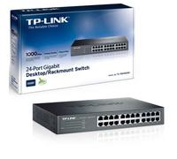 TP-LINK (TL-SG1024D) 24-Port Gigabit Unmanaged Desktop/Rackmount Switch Steel C