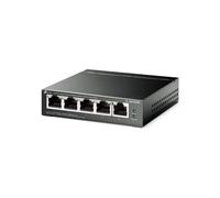 TP-Link TL SG105PE 4-port Gigabit PoE+ switch 5-port Easy Smart Gigabit switch with 4 PoE+ ports, a 65 W power budget, and VLAN and QoS management for