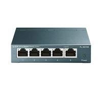 TP-Link TL-SG105 5-Port Gigabit Ethernet Splitter Switch, 5 RJ45 Metal Ports 10/100/1000 Mbps Network Switch, Desktop/Wall-Mount, IGMP Snooping, Extend Wired Network for Home Offices, Steel Case