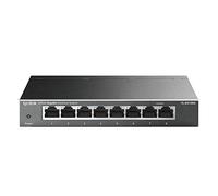 TP-Link TL-SG108S 8 Port Gigabit Ethernet Switch | Desktop/Wall-Mount | Plug & Play | Fanless | Sturdy Metal | 3 Year Manufacturer Warranty | 802.1p/DSCP QoS & IGMP Snooping | Compact Design