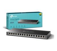 TP-Link Managed Network Switch 16-Port Gigabit, Support QoS VLAN IGMP Snooping, Network Monitoring through Web Interface(TL-SG116E)