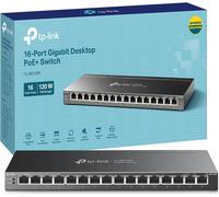 Tp-Link TL-SG116P 16-Port Full Gigabit Poe+ Switch, Metal Network Switch