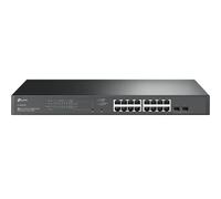 TP-Link JetStream 18-Port Gigabit Smart Switch with 16-Port PoE+