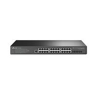 TP-Link TL-SG3428X | 24 Port Gigabit Switch, 4 x 10GE SFP+ Slots | L2+ Smart Managed | Omada SDN Integrated | IPv6 | Static Routing | Support QoS, IGMP & LAG | Limited Lifetime Protection