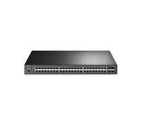 TP-Link JetStream 52-Port Gigabit L2+ PoE+ Managed Rackmount Switch with 4x SFP Slots, Black
