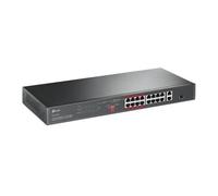 TP-Link 16-Port 10/100 Mbps + 2-Port Gigabit Rackmount PoE Switch with 16-Port PoE+