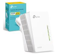 TP-Link TL-WPA4220 AV600 Add-On Powerline Adapter, 2-Port Single N300 WiFi Extender Booster, Speeds up to 600Mbps, 2x Ethernet Ports, One-Touch Wi-Fi