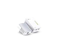 TP-LINK TL-WPA4220KIT AV600 Powerline 300 M Wi-Fi Extender/Wi-Fi Booster/Hotspot with Two Ethernet Ports, Starter Kit/Twin Pack (Easy Configurati