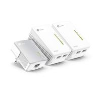 TP-Link TL-WPA4220T KIT(3 Pack) 3-Ports Powerline Adapter WiFi Starter Kit, Rang