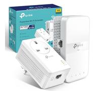 TP-Link TL-WPA7617 KIT AV1000 Powerline Adapter WiFi Extender, WiFi 1200Mbps, Ethernet Ports, Powerline WiFi Extender, Powerline Network Adapters, Plug & Play, 4K video streaming & Online Gaming