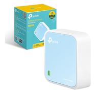TP-Link TL-WR802N Wireless Travel WiFi Router, N300 WLAN Nano Portable WiFi Booster, Support Access Point, TV Adapter, Client, Range Extender, Repeater, Hotspot Operation Modes, Pocket-size