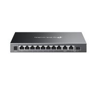 TP-Link Omada ES210GMP 10-Port Easy Managed Gigabit Switch with 8 PoE+ Ports, 123W Power Budget, Metal Housing, Auto Recovery, Port Isolation, VLAN, Snooping