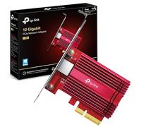 TP-Link TX401 10 Gigabit PCI Express Ethernet Network Adapter | 10G/5G/2.5G/1G/100Mbps Multi-Speed, QoS Support, Cat6a Cable Included, Low-Profile Bracket, Supports Windows 10/11 & Linux