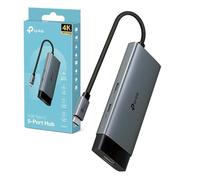 TP-Link UH5020C USB C Hub, 5 in 1 USB C to HDMI Docking Station, 4K HDMI Adapter, 2 USB-A Ports Dock, USB C 3.0 Multiport Adapter, 100W Fast Charging, Aluminum USB Type C Splitter for Laptop/Xbox/PS5