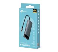 TP-Link UH6120C USB C Hub PD100W, 4K 60Hz HDMI, 1× USB C 5Gbps, 2× USB A 5Gbps, Gigabit Ethernet, Compatible with MacOS, Windows, Linux, iPad OS, iOS, Android, ChromeOS, Nintendo