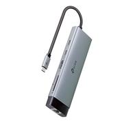 TP-Link UH9120C 9 in 1 USB C Hub, 1 HDMI 4K@60Hz, 1 Gigabit Ethernet, SD and microSD UHS-I, 1 PD 100W, 1 USB-C 3.0, 3 USB-A 3.0 Ports, SuperSpeed at 5Gbps, Win11/10/8.1, Mac OS X 10.9+, Linux OS