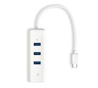 TP-Link USB-C 3-Port Hub & Gigabit Ethernet Adapter (UE330C) - 3 USB-A 3.0 Ports, 1 Gigabit Ethernet, USB-C Connector, Supports Windows 7+, macOS 10.9+, Chrome OS, Linux, Nintendo, iPad OS, White
