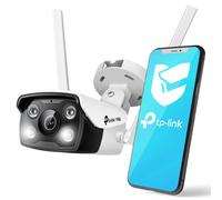 TP-Link VIGI C340-W 4MP Outdoor Full-Color Wi-Fi Bullet Network Camera Experience crystal-clear security with vibrant colours around the clock. Enjoy
