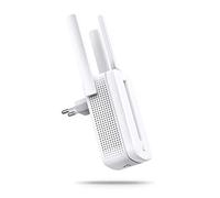 TP-Link Wireless WiFi Extender and Access Point, Single Band Speed 300 Mbps, Three External Antennas, Mimo Technology, Extend Your WiFi Coverage, MERCUSYS Mw300Re, White, Multicoloured