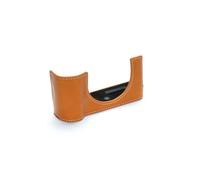 TP Original Genuine Leather Camera Half Case for Panasonic Lumix L10, Sandy Brown, Pack Pocket