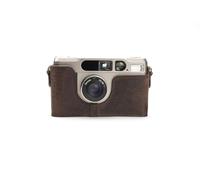 TP Original Genuine Real Leather Half Camera Case Bag Cover for Contax T2 Coffee color