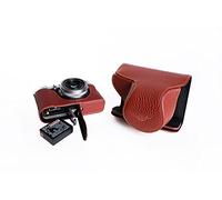 TP Original Handmade Genuine Real Leather Full Camera Case Bag Cover for FUJIFILM X100F Brown Bottom Opening Version