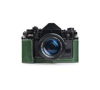 TP Original Handmade Genuine Real Leather Half Camera Case Bag Cover for Canon AE-1 AE-1P A-1 (with Handle) Green Color