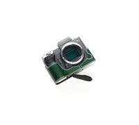 TP Original Handmade Genuine Real Leather Half Camera Case Bag Cover for FUJIFILM GFX 100 ii 100ii Green color