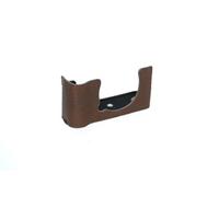 TP Original Handmade Genuine Real Leather Half Camera Case Bag Cover for FUJIFILM X-E5 XE5 Coffee color