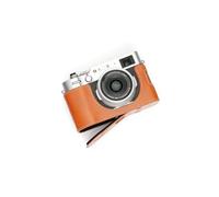 TP Original Handmade Genuine Real Leather Half Camera Case Bag Cover for FUJIFILM X100V Sandy Brown Color