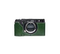TP Original Handmade Genuine Real Leather Half Camera Case Bag Cover for Hasselblad XPan for Fujifilm TX-1 Green Color