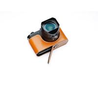 TP Original Handmade Genuine Real Leather Half Camera Case Bag Cover for Leica Q3 Sandy Brown Color