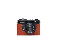 TP Original Handmade Genuine Real Leather Half Camera Case Bag Cover for Minolta Hi-Matic E Film Camera Rufous Color