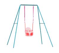 TP Small to Tall 2 in 1 Metal Swing Set with Pink Quadpod