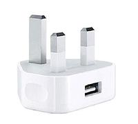 TP TECHNOPLAY LTD USB WALL CHARGER ADAPTER compatible with IPHONE 3 3GS 4 4G 4S 5 5C 5S 6 6 PLUS IPHONE 7 7 PLUS IPHONE 8 8 PLUS IPOD TOUCH IPOD CLASSIC IPOD NANO HTC CE CERTIFIED (WHITE)