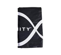 TP Toys 12ft Infinity Premium Round Trampoline Cover Includes Drainage Holes and Collapsed Enclosure - Round Black Polyethylene, Water Resistant, Dust Proof - Weather-Resistant Trampoline Cover.