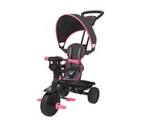 TP Toys 4 in 1 Super Deluxe Baby Trike with Parent Handle | Multipurpose Trike Stroller for Babies and Toddlers | 10 Months to 3 Years+ | Pink | Includes Harness, Adjustable Seat & Sun Canopy