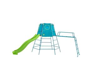 TP Toys 852S3 TP Explorer Blue Edition Metal Climbing Frame with Slide and Jungle Run